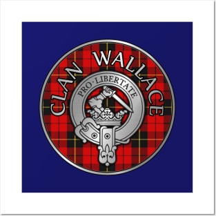 Clan Wallace Crest & Tartan Posters and Art